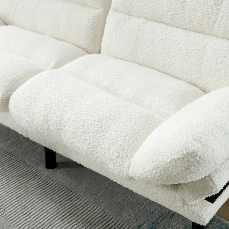Canapé de salon avec coussin épais, canapé-lit, canapé convertible avec pieds en métal, mobilier de chambre