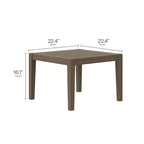 Ensemble de mobilier de jardin Northlake 3 pièces en bois de teck avec fauteuil et table d'appoint