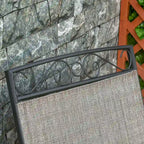 Fauteuils berçants d'extérieur avec table basse, balancelle à bascule 2 places pour patio avec toile respirante pour jardin, terrasse, porche