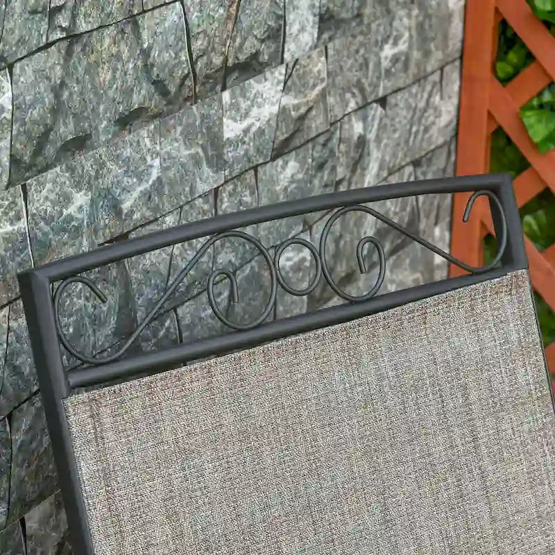 Fauteuils berçants d'extérieur avec table basse, balancelle à bascule 2 places pour patio avec toile respirante pour jardin, terrasse, porche