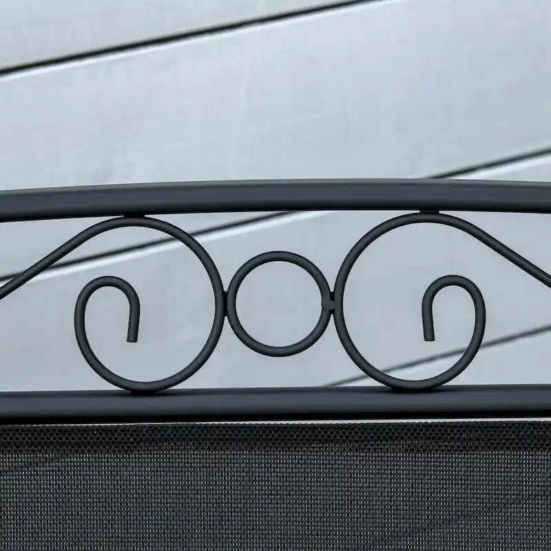 Fauteuils berçants d'extérieur avec table basse, balancelle à bascule 2 places pour patio avec toile respirante pour jardin, terrasse, porche