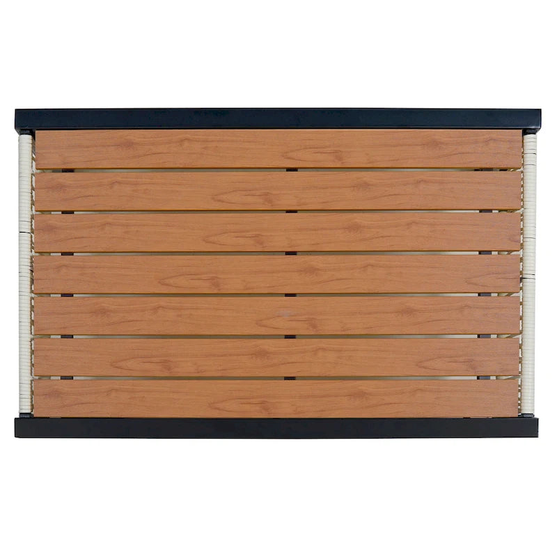 Ensemble de mobilier de jardin 4 pièces, ensemble de conversation pour patio résistant aux intempéries avec coussins résistants, canapé, fauteuil et table basse