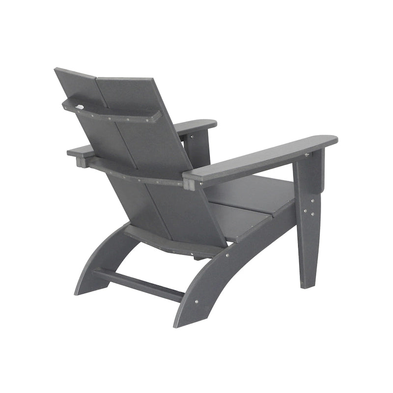 Chaise Adirondack moderne pour patio extérieur Kamas