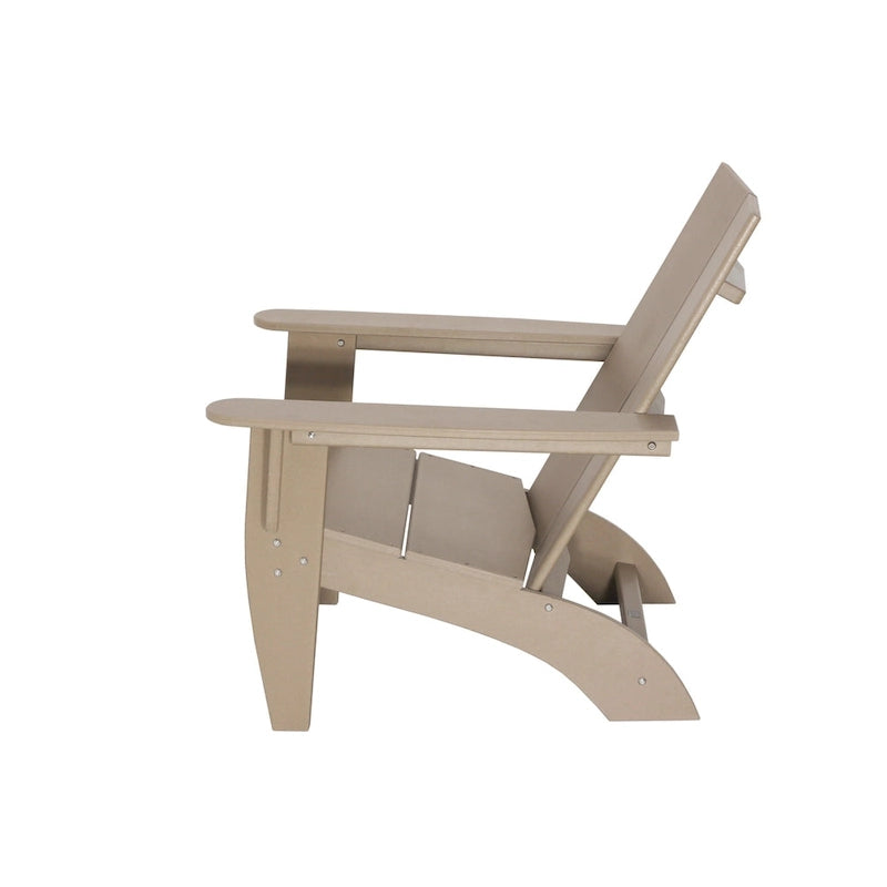 Chaise Adirondack moderne pour patio extérieur Kamas
