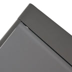 Table basse carrée de billard, table d'appoint d'extérieur, structure en aluminium, plateau en verre trempé dépoli