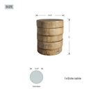 Ensemble de canapé de patio en aluminium 3 pièces avec table basse