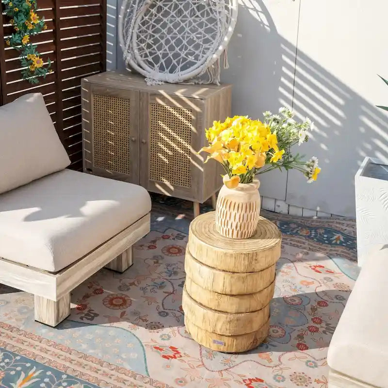 Ensemble de canapé de patio en aluminium 3 pièces avec table basse