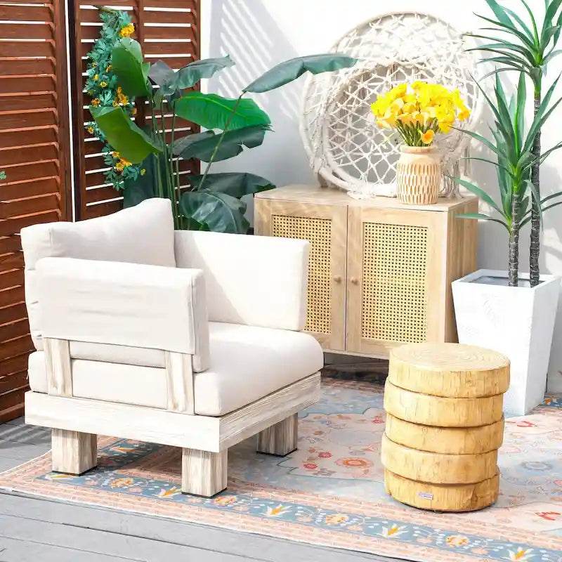 Ensemble de canapé de patio en aluminium 3 pièces avec table basse