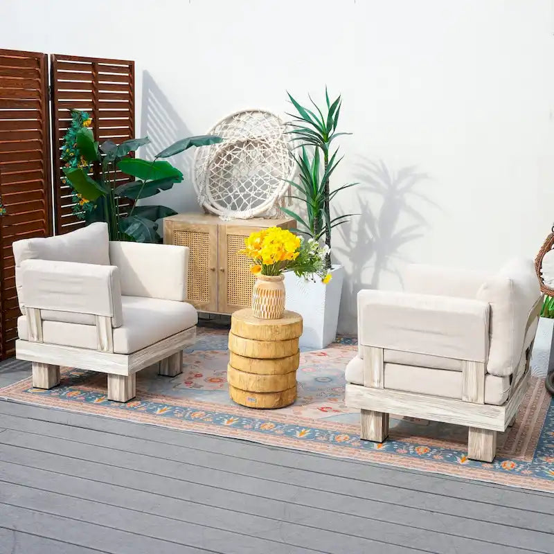 Ensemble de canapé de patio en aluminium 3 pièces avec table basse