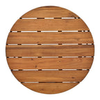 Ensemble de canapé d'angle d'extérieur 6 pièces avec tables basses gigognes