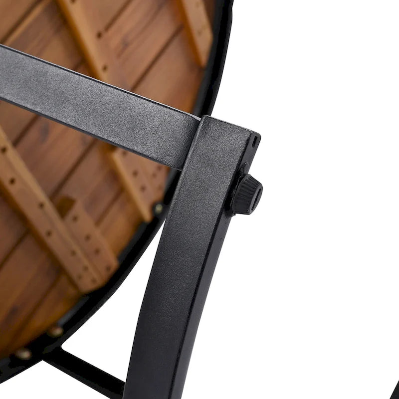 Ensemble de canapé d'angle d'extérieur 6 pièces avec tables basses gigognes