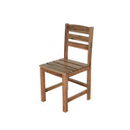 Ensemble table et chaises d'extérieur en bois d'acacia avec 4 chaises et un banc, mobilier de patio 6 pièces adapté aux patios 7 pièces