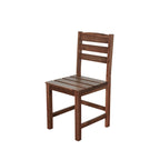 Ensemble table et chaises d'extérieur en bois d'acacia avec 4 chaises et un banc, mobilier de patio 6 pièces adapté aux patios 7 pièces