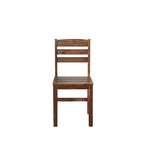 Ensemble table et chaises d'extérieur en bois d'acacia avec 4 chaises et un banc, mobilier de patio 6 pièces adapté aux patios 7 pièces