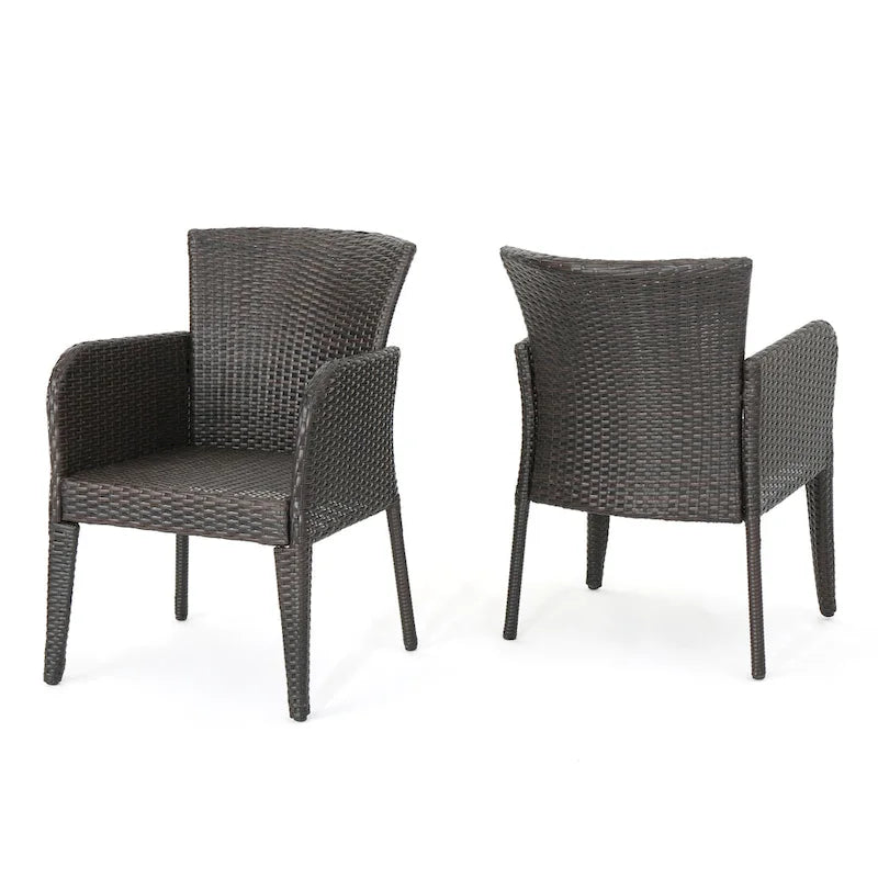 Chaise de salle à manger d'extérieur élégante et durable
