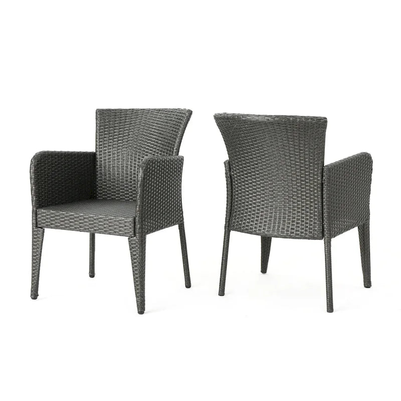 Chaise de salle à manger d'extérieur élégante et durable