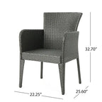 Chaise de salle à manger d'extérieur élégante et durable