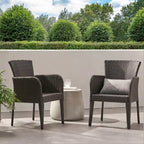 Chaise de salle à manger d'extérieur élégante et durable