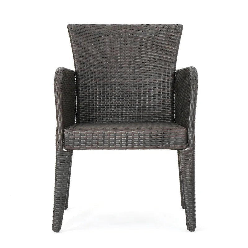 Chaise de salle à manger d'extérieur élégante et durable