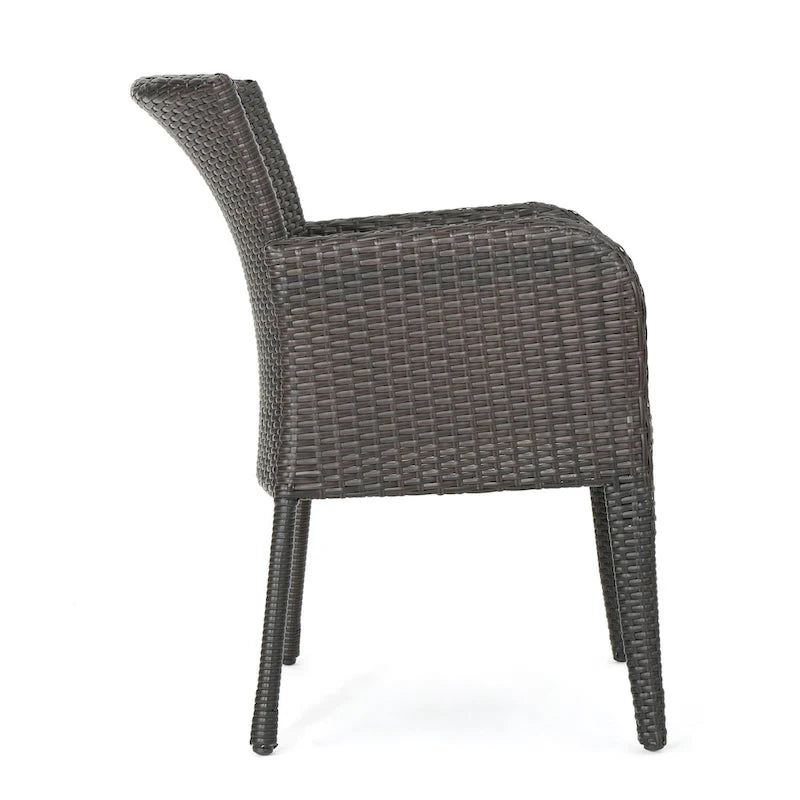 Chaise de salle à manger d'extérieur élégante et durable