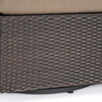 Chaise de patio pivotante d'extérieur confortable et flexible avec coussins