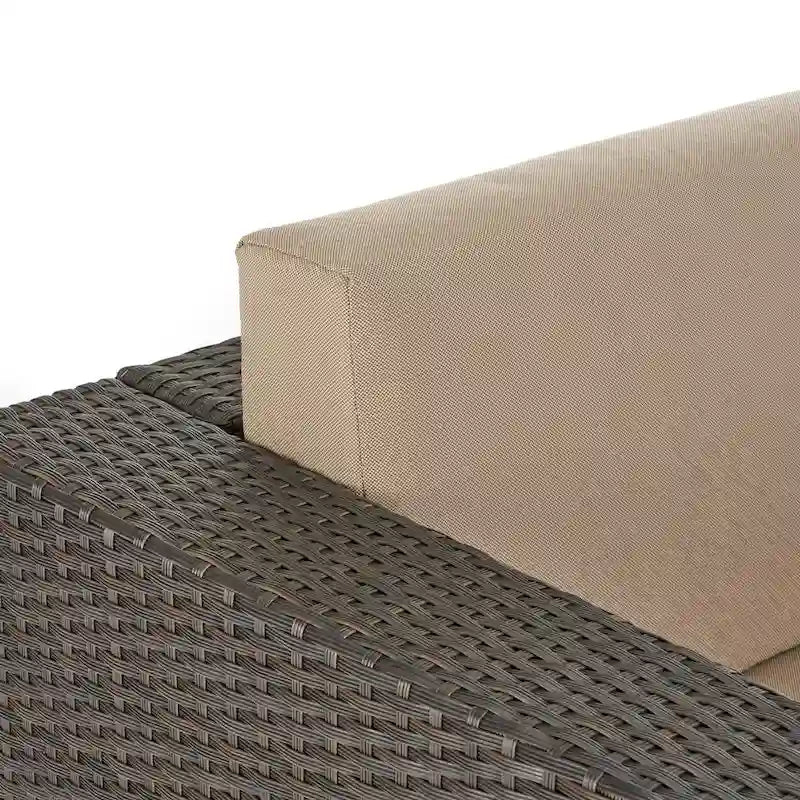 Chaise de patio pivotante d'extérieur confortable et flexible avec coussins