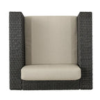 Chaise de patio pivotante d'extérieur confortable et flexible avec coussins
