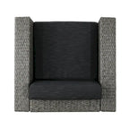 Chaise de patio pivotante d'extérieur confortable et flexible avec coussins