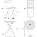 Ensemble table et chaises de patio extérieur pour appartements, véranda et piscine