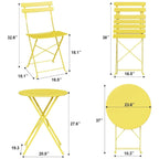 Ensemble table et chaises de patio extérieur pour appartements, véranda et piscine