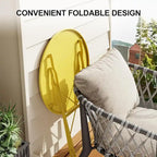 Ensemble table et chaises de patio extérieur pour appartements, véranda et piscine