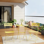 Ensemble table et chaises de patio extérieur pour appartements, véranda et piscine