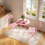 Ensemble table et chaises de patio extérieur pour appartements, véranda et piscine
