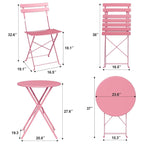 Ensemble table et chaises de patio extérieur pour appartements, véranda et piscine