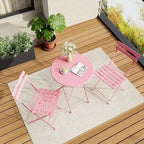 Ensemble table et chaises de patio extérieur pour appartements, véranda et piscine