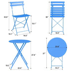 Ensemble table et chaises de patio extérieur pour appartements, véranda et piscine