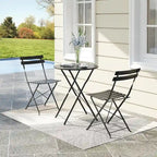 Ensemble table et chaises de patio extérieur pour appartements, véranda et piscine