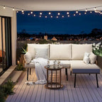 Ensemble de mobilier de patio en rotin 3 pièces