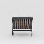 Fauteuil à bascule moderne d'intérieur/extérieur avec coussin