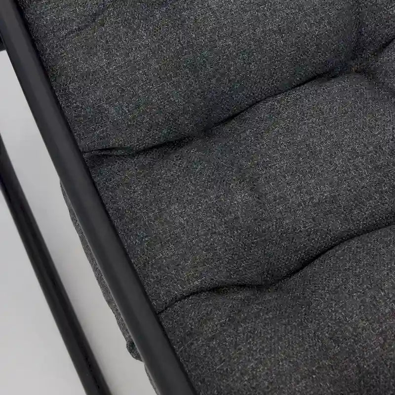 Fauteuil à bascule moderne d'intérieur/extérieur avec coussin