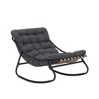 Fauteuil à bascule moderne d'intérieur/extérieur avec coussin