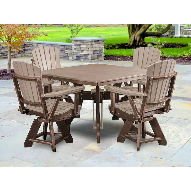 Table carrée de salle à manger American Furniture Classics, fabriquée aux États-Unis