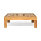 Ensemble fauteuil club et table basse 4 places en bois d'acacia Oana Outdoor de Christopher Knight Home