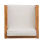 Ensemble fauteuil club et table basse 4 places en bois d'acacia Oana Outdoor de Christopher Knight Home