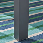 Ensemble de salle à manger d'extérieur Luton en aluminium 7 pièces avec plateau en verre par Christopher Knight Home
