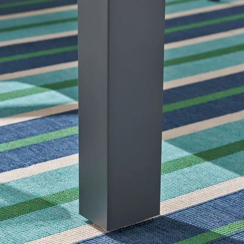 Ensemble de salle à manger d'extérieur Luton en aluminium 7 pièces avec plateau en verre par Christopher Knight Home