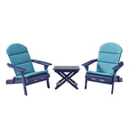 Ensemble de conversation Malibu Outdoor 2 places en bois d'acacia avec coussins résistants à l'eau par Christopher Knight Home