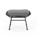 Ensemble de conversation en osier 5 pièces Montana Outdoor par Christopher Knight Home