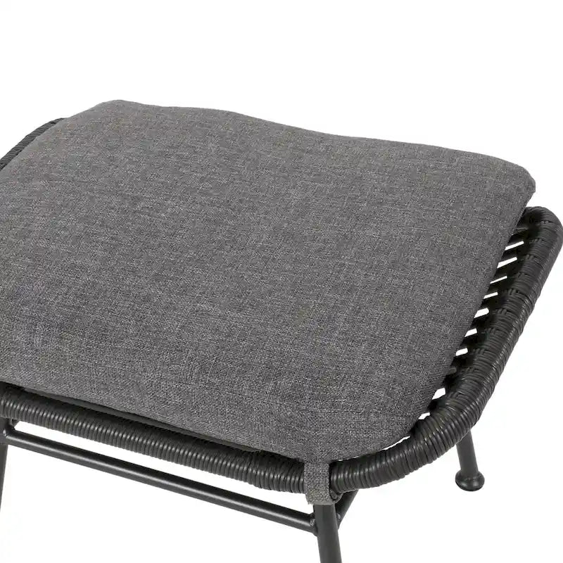 Ensemble de conversation en osier 5 pièces Montana Outdoor par Christopher Knight Home