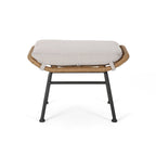 Ensemble de conversation en osier 5 pièces Montana Outdoor par Christopher Knight Home